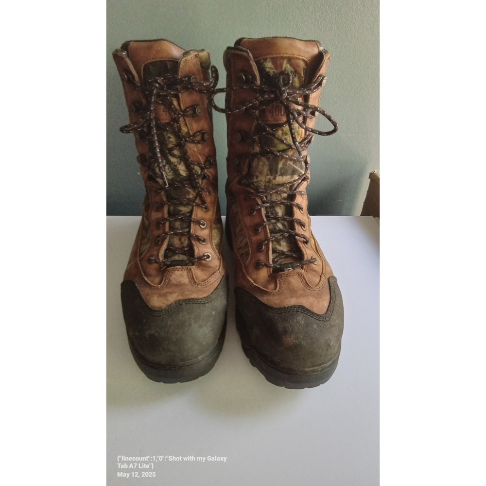 Rocky Hunting Boots Insulated Waterproof 400G Camo Leather Boots